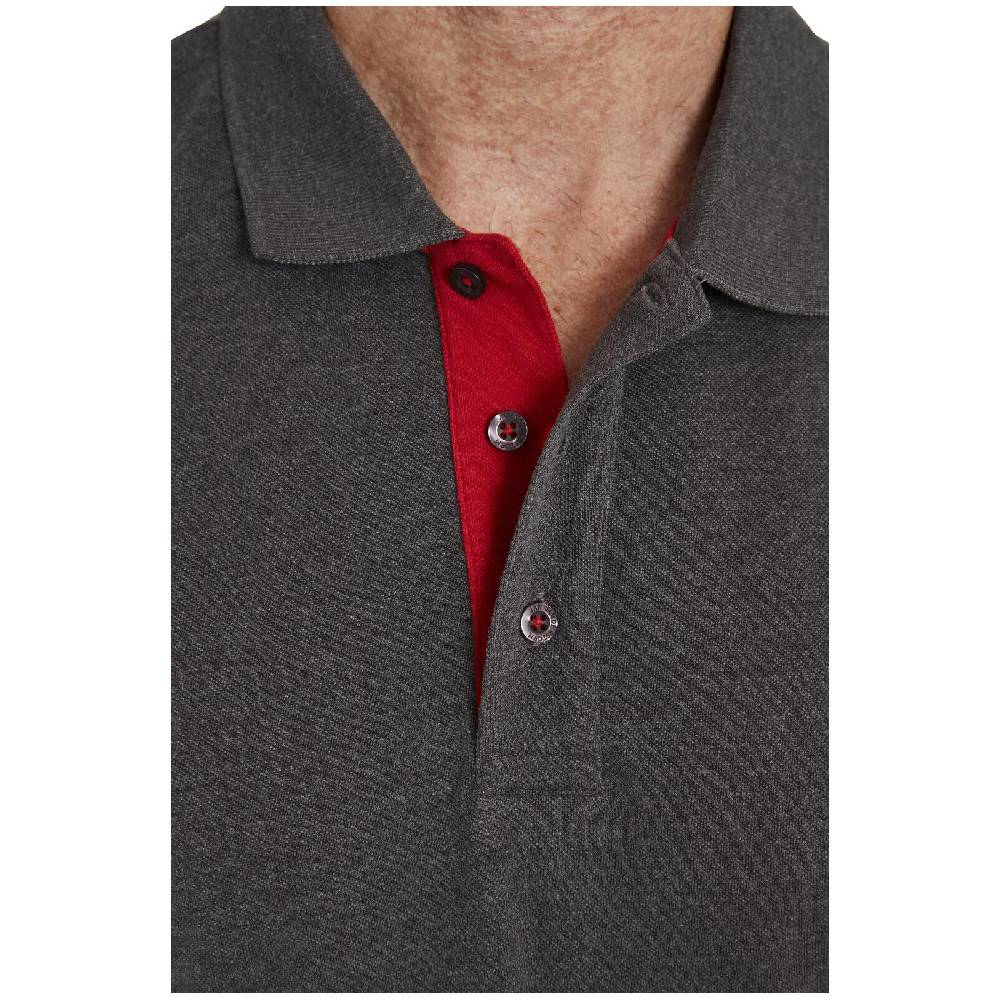 Jan Vanderstorm Poloshirt NISSE dunkelgrau melange Bis zu 50% Rabatt