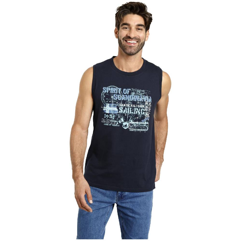 Jan Vanderstorm Doppelpack Tanktop LENNY blau Bis zu 55% Rabatt
