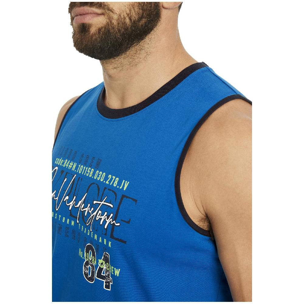 Jan Vanderstorm Tanktop FRODEWIN royal blau 50% Rabatt mit kostenlosem Versand