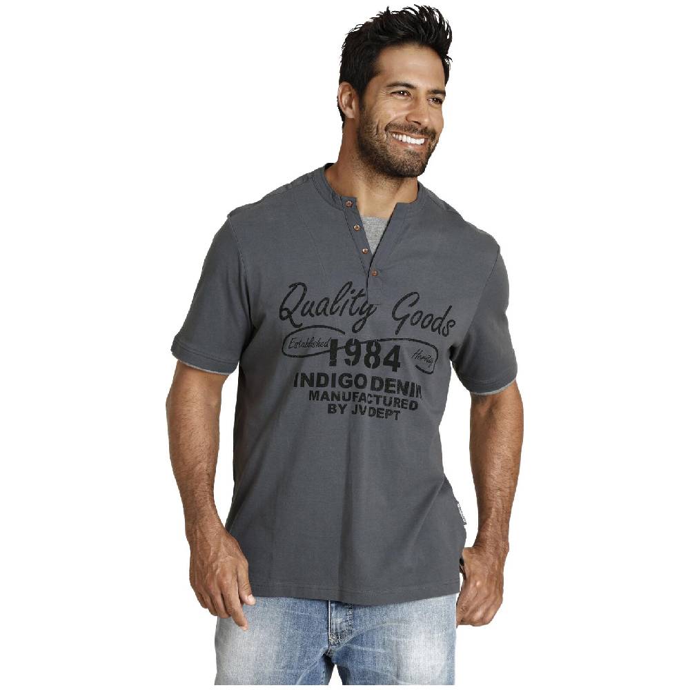 Jan Vanderstorm T-Shirt NANTE grau Kostenloser Versand international