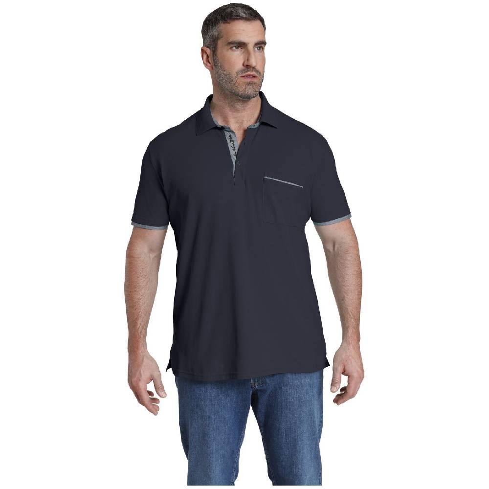 Jan Vanderstorm Poloshirt MELKER dunkelblau Black Friday Preise