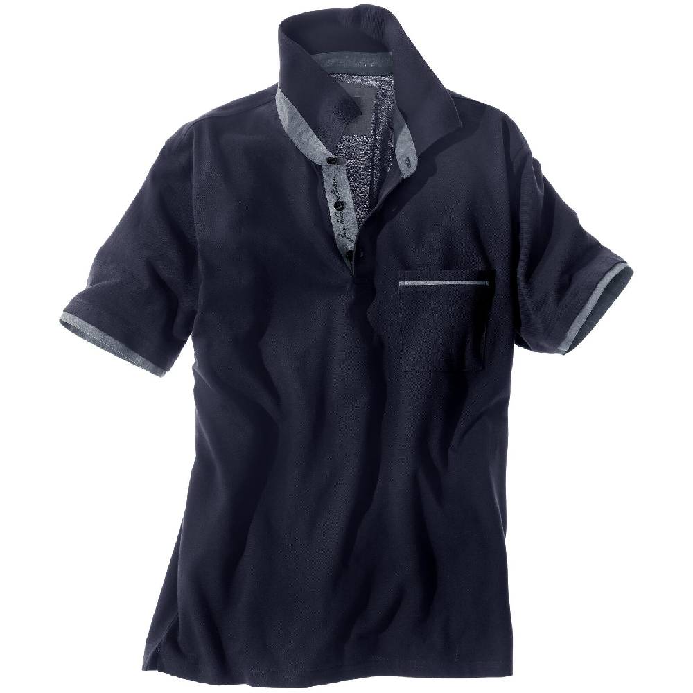 Jan Vanderstorm Poloshirt MELKER dunkelblau Black Friday Preise