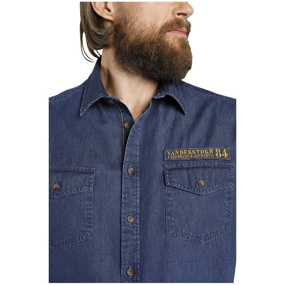 Jan Vanderstorm Jeanshemd JOAR blau 2025