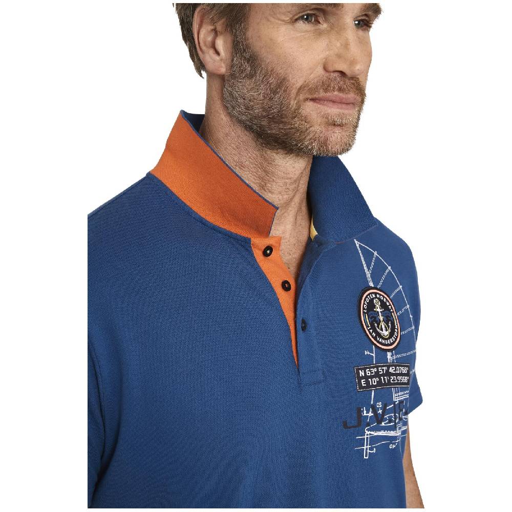 Jan Vanderstorm Poloshirt NICCO royal blau Outlet