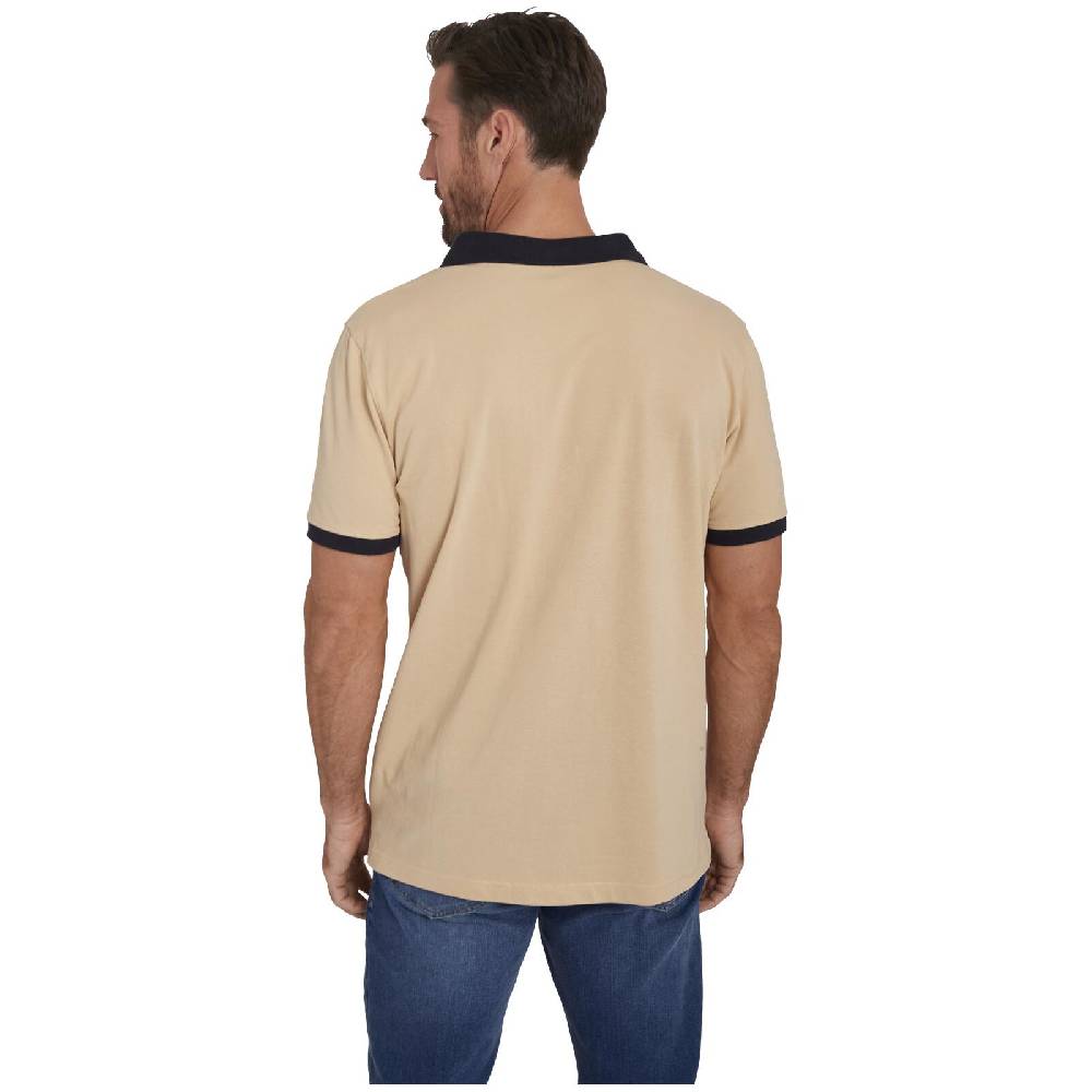 Jan Vanderstorm Doppelpack Poloshirt ELJAR beige hellrot Schlussverkauf