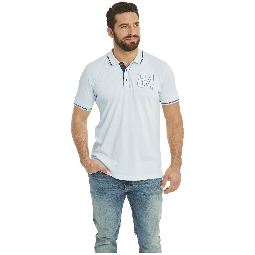 Jan Vanderstorm Doppelpack Poloshirt BERAU hellblau dunkelblau Günstiger Verkauf