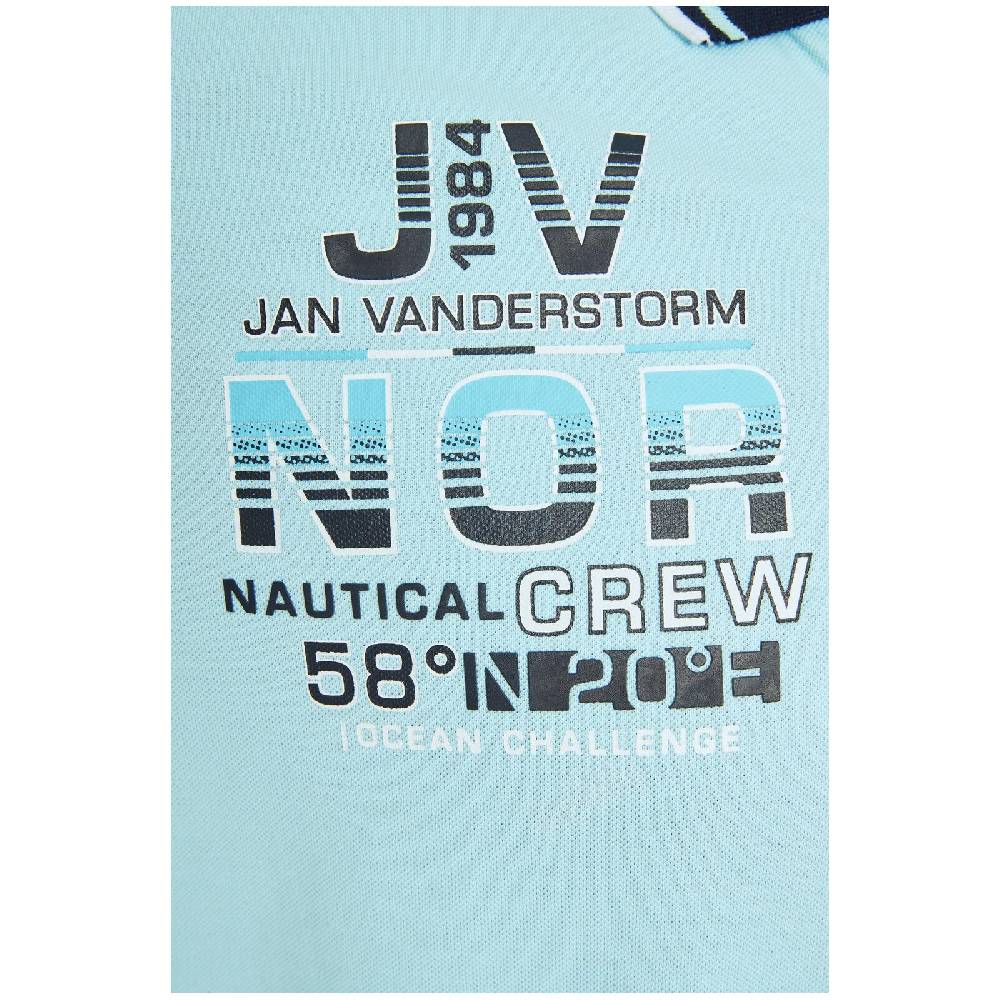 Jan Vanderstorm Poloshirt JERKER türkis Fabrikverkauf