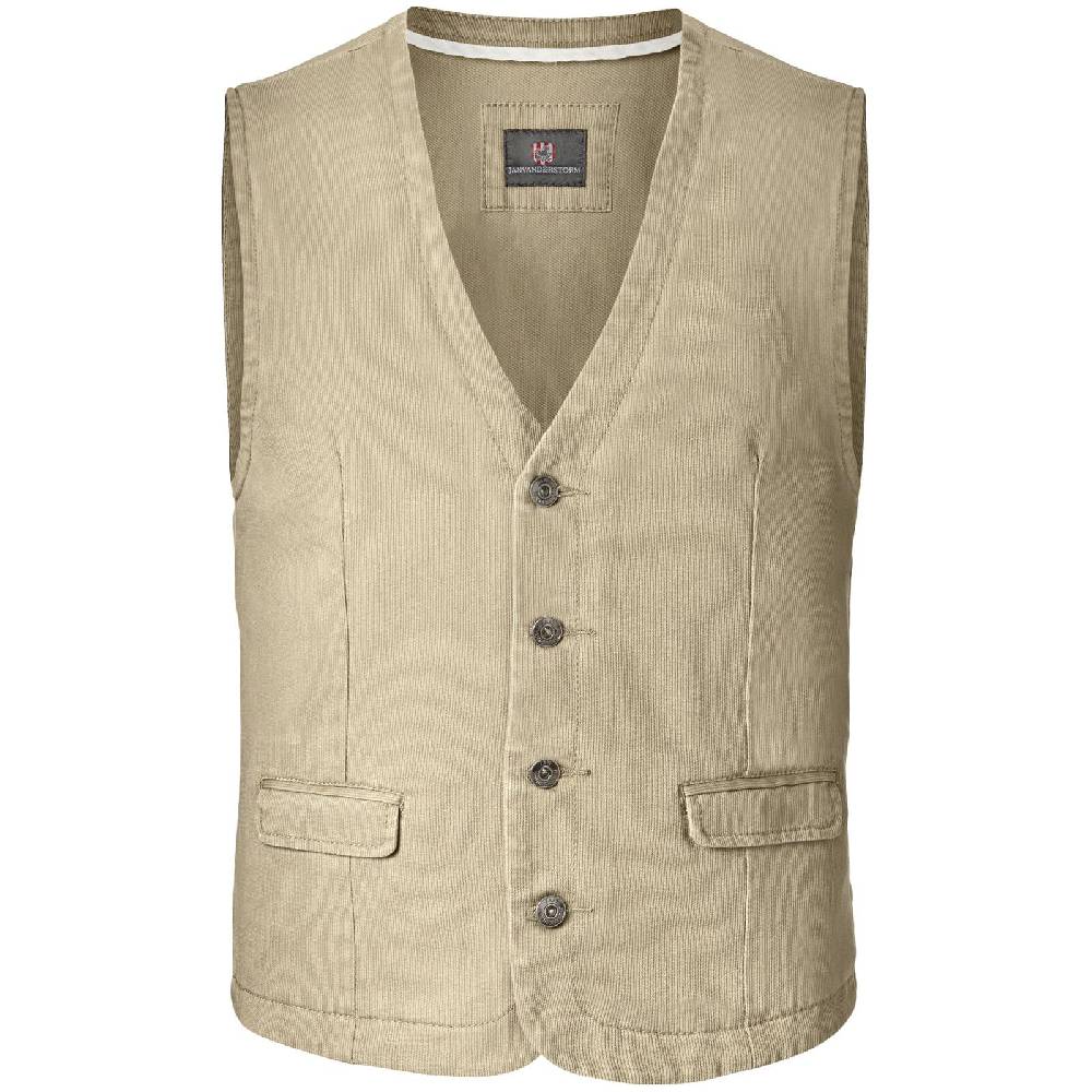 Jan Vanderstorm Weste TORELL beige Versandkostenfrei
