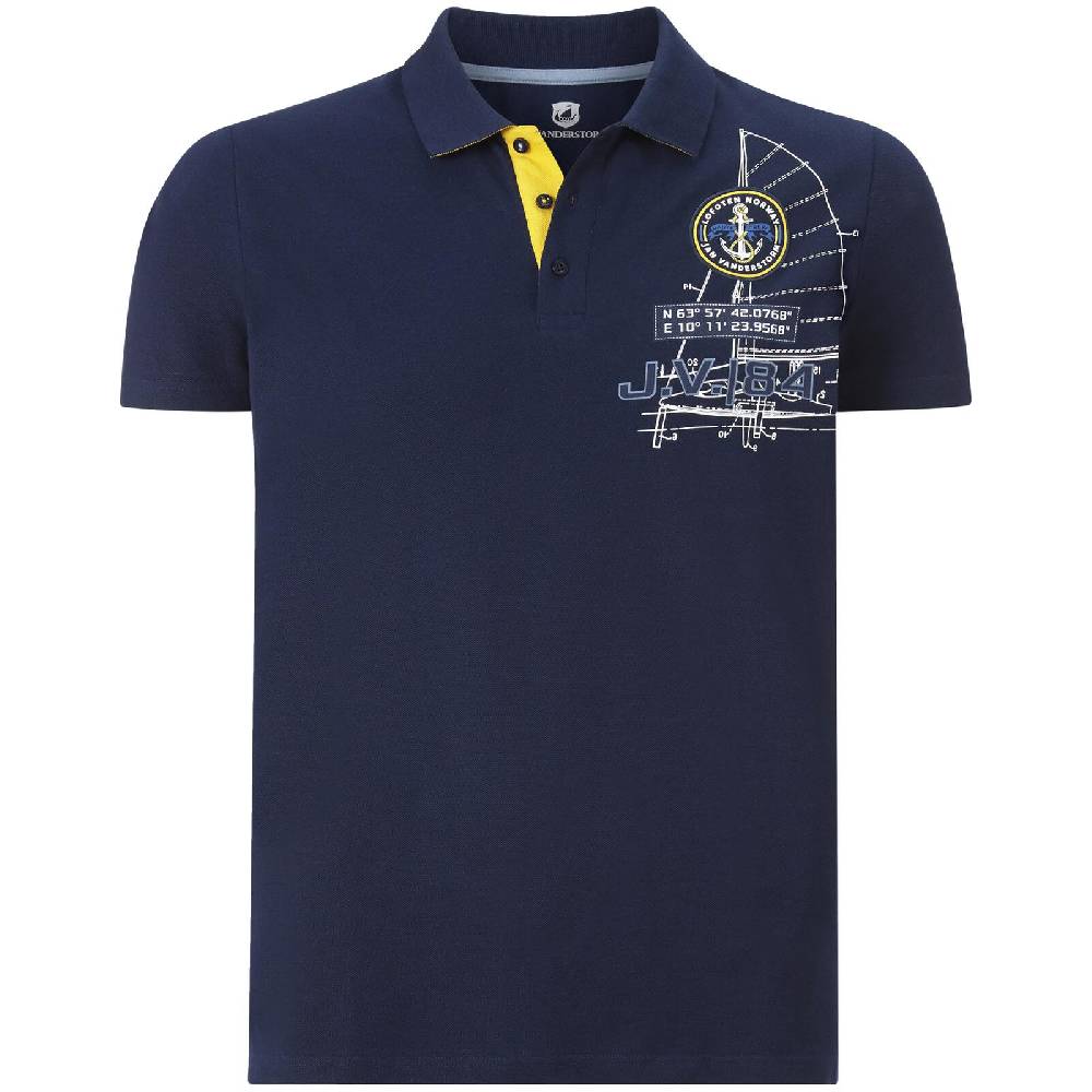 Jan Vanderstorm Poloshirt NICCO dunkelblau Flash Sale