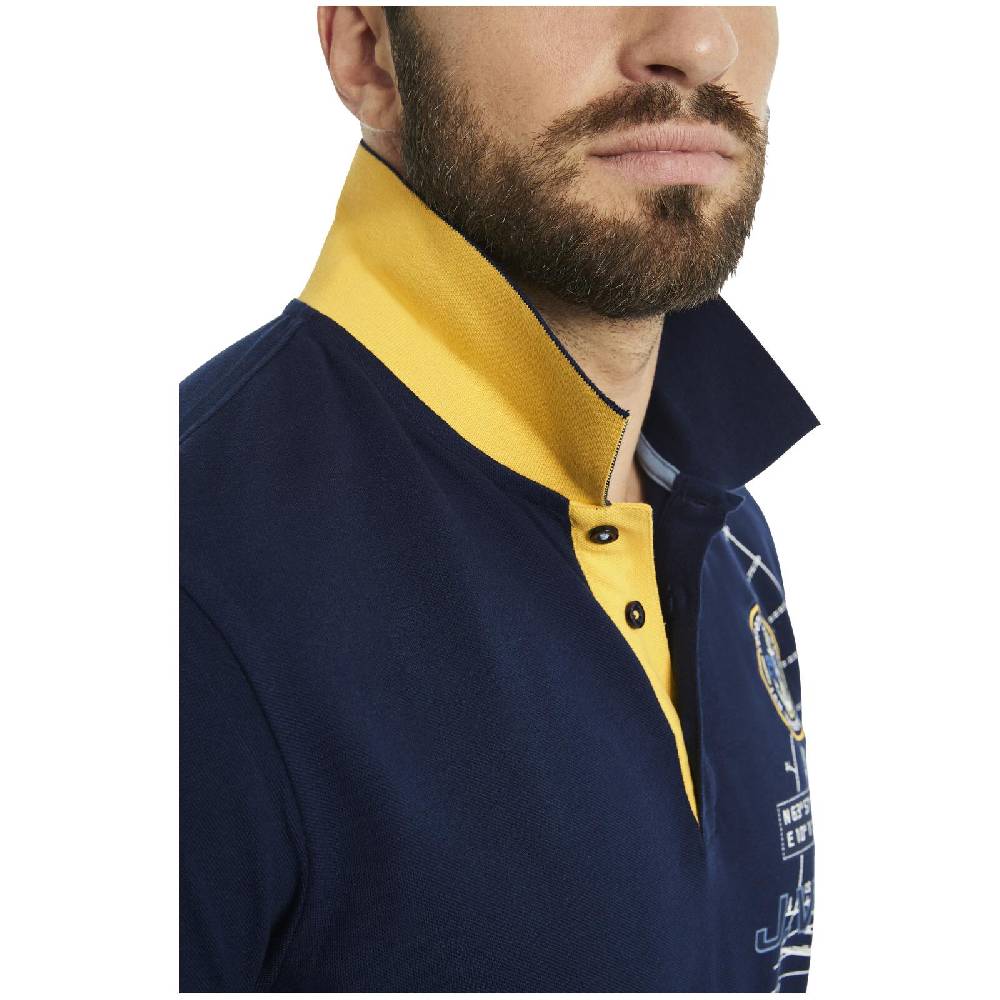 Jan Vanderstorm Poloshirt NICCO dunkelblau Flash Sale