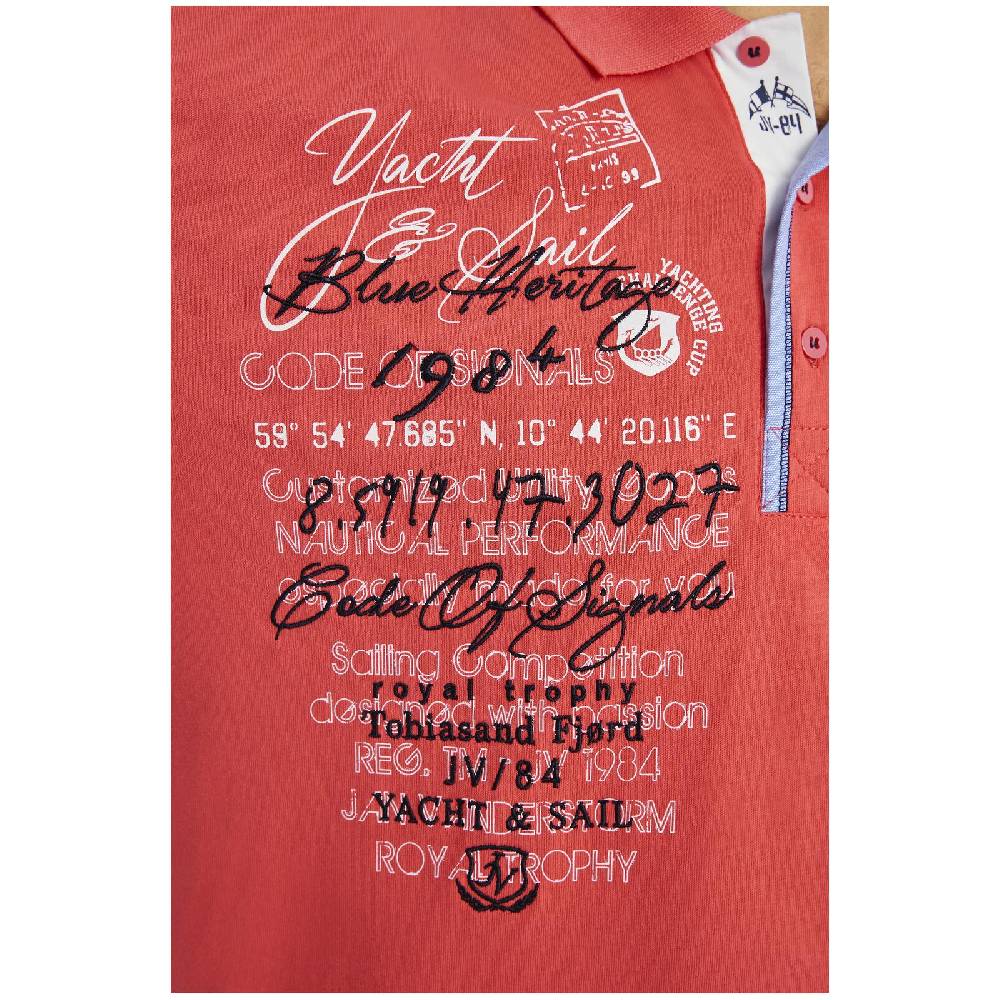 Jan Vanderstorm Poloshirt JANO dunkelorange Online Shopping