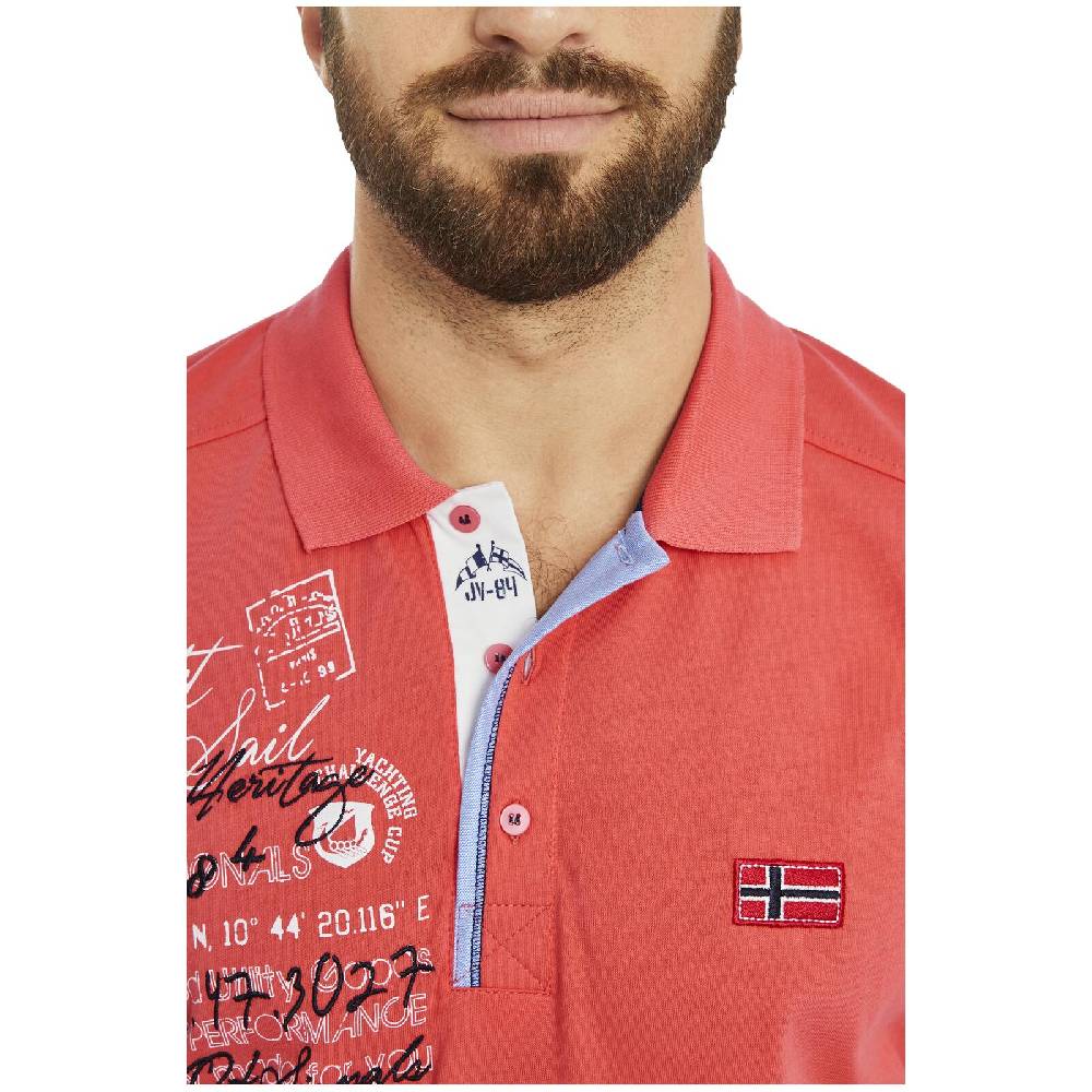 Jan Vanderstorm Poloshirt JANO dunkelorange Online Shopping