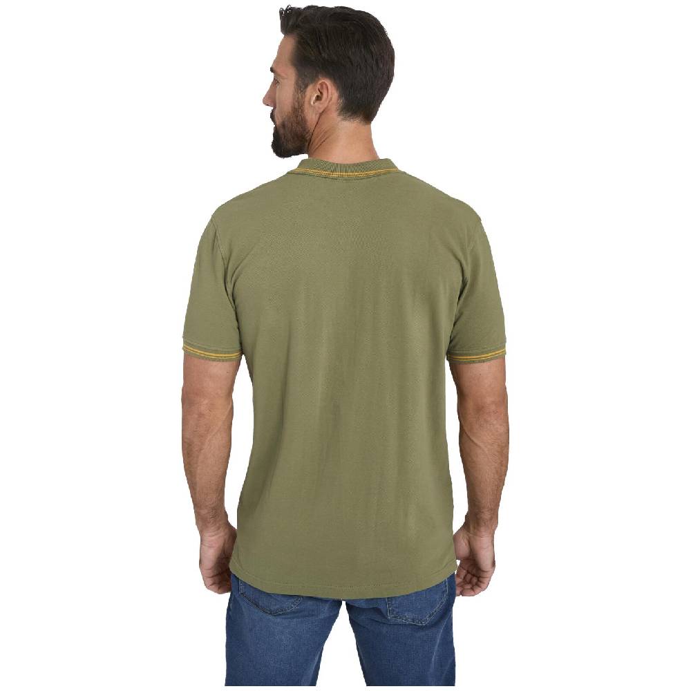 Jan Vanderstorm Doppelpack Poloshirt BERAU wollweiß khaki Preisnachlass