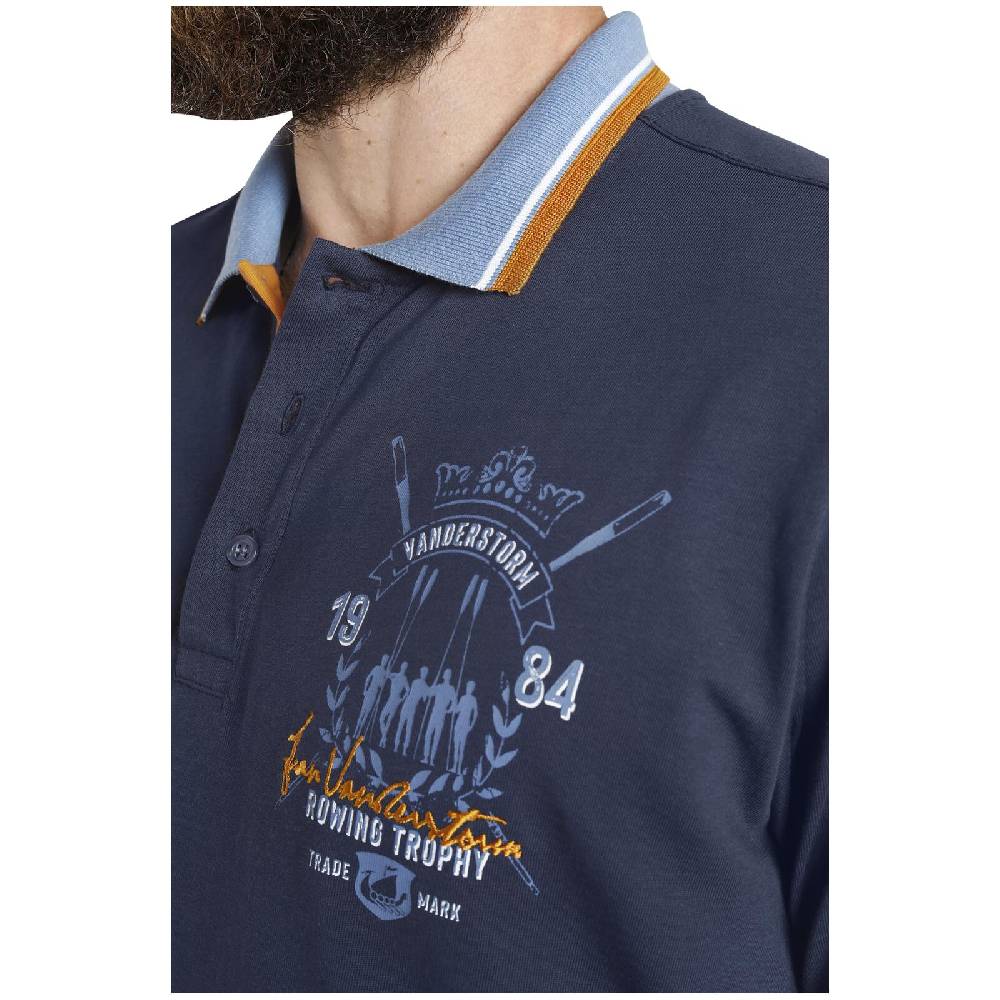 Jan Vanderstorm Poloshirt ORVAR dunkelblau Valentinstagsangebot