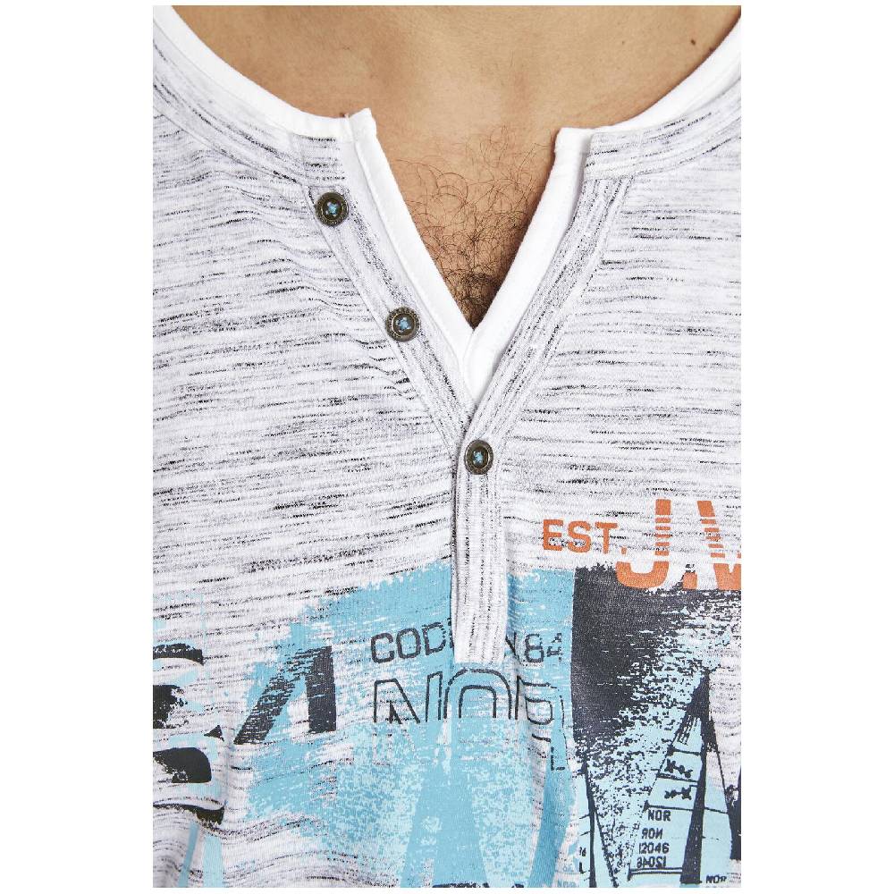 Jan Vanderstorm T-Shirt BALTFRIED hellgrau melange Kauf eins, bekomm eins gratis