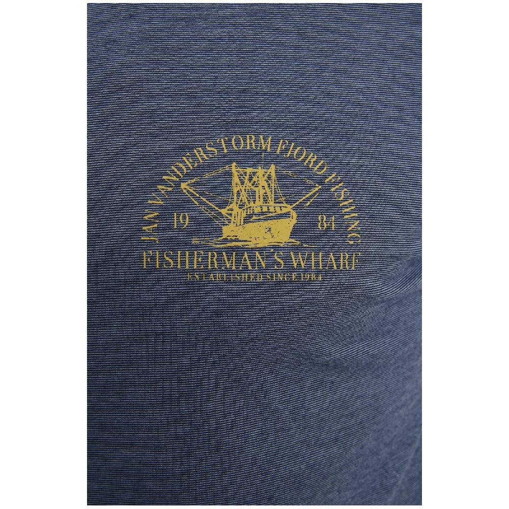 Jan Vanderstorm T-Shirt BERNULF blau melange Sonderangebote