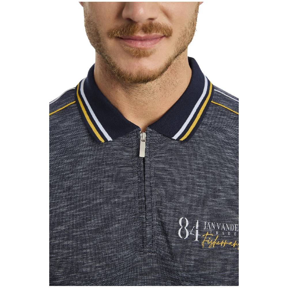 Jan Vanderstorm Poloshirt IBENHARD dunkelblau melange VIP-Rabatte