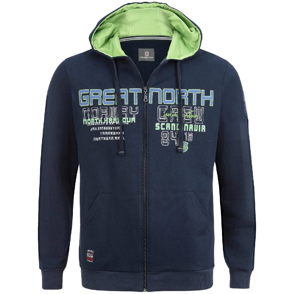 Jan Vanderstorm Sweatjacke STORR dunkelblau Letzte 3 Tage