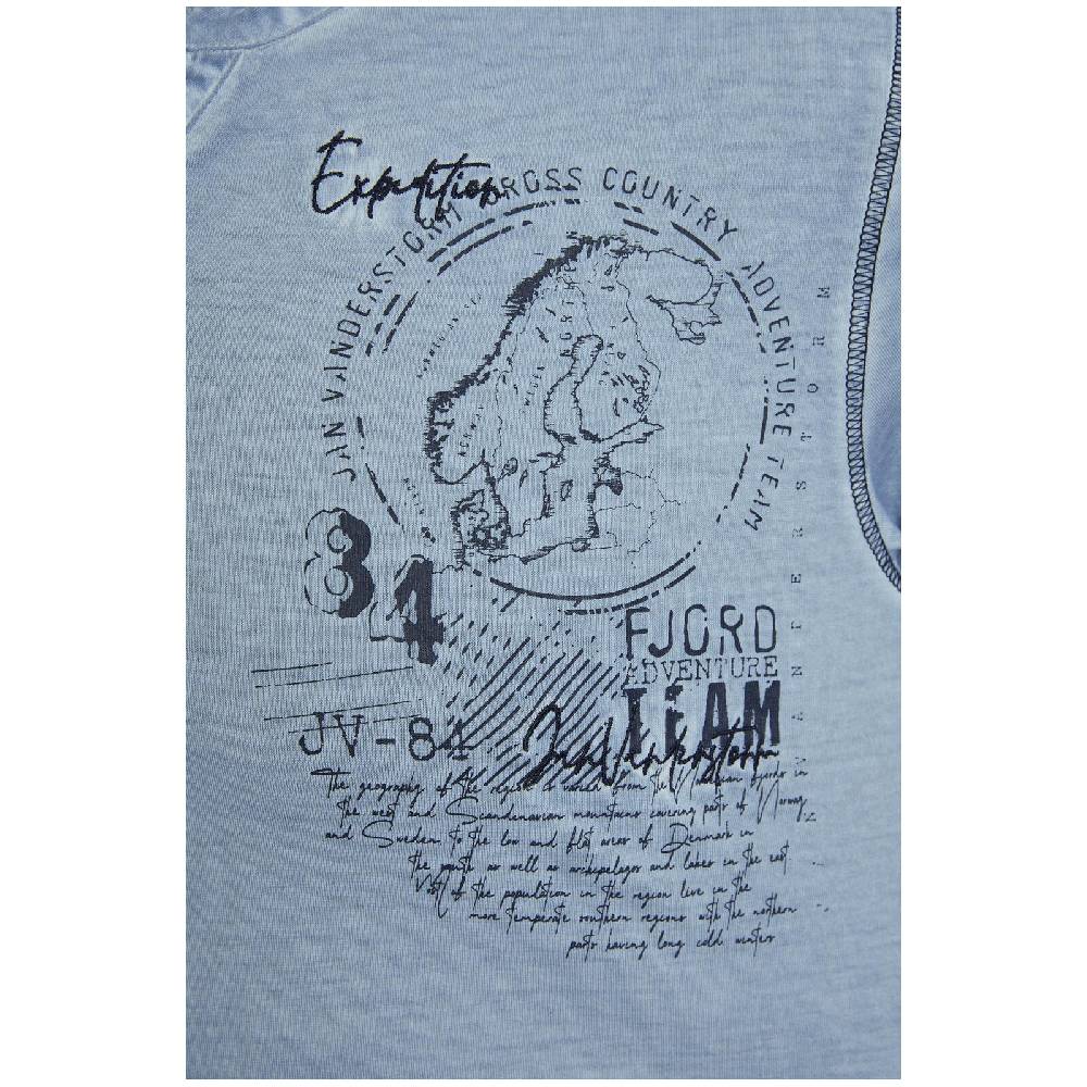 Jan Vanderstorm T-Shirt GODBERT hellblau Letzter Tag