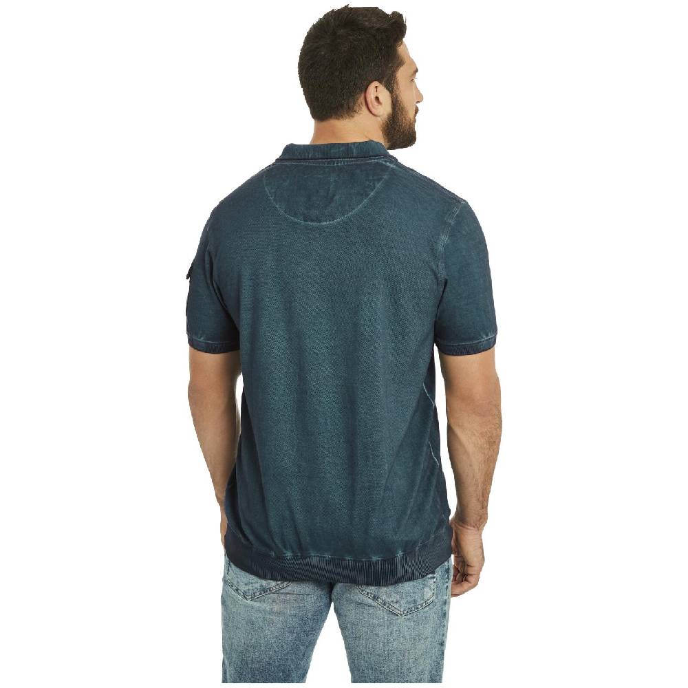 Jan Vanderstorm Poloshirt ALSING petrol Bis zu 55% Rabatt