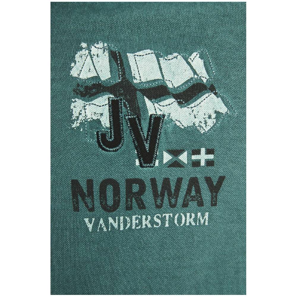 Jan Vanderstorm Poloshirt ALSING petrol Bis zu 55% Rabatt