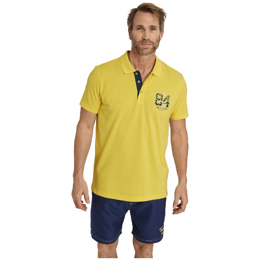 Jan Vanderstorm Doppelpack Poloshirt GLENN gelb dunkelblau Discount Store für neue Produkte