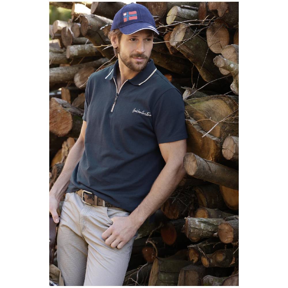 Jan Vanderstorm Poloshirt JOHAR dunkelblau Super Rabatt