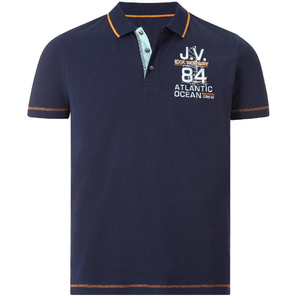 Jan Vanderstorm Poloshirt UFFE dunkelblau Begrenzt auf 3 Tage
