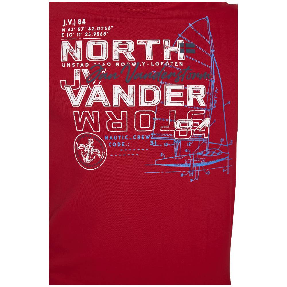 Jan Vanderstorm T-Shirt FRIMANN rot Schlussverkauf