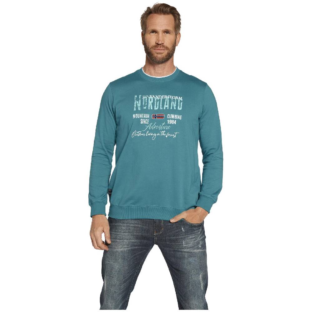 Jan Vanderstorm Doppelpack Sweatshirt BOTU petrol dunkelblau Riesige Ersparnisse