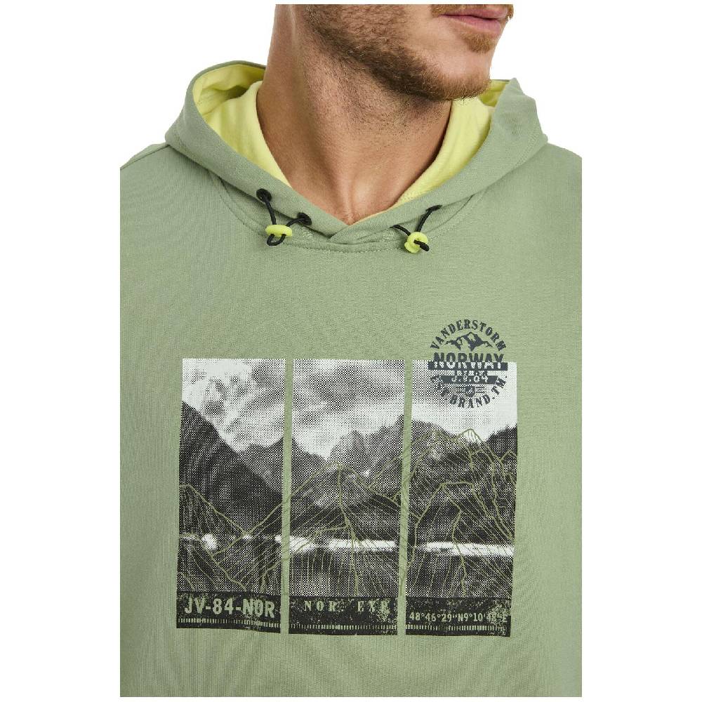 Jan Vanderstorm Sweatshirt JIRI grün VIP-Rabatte