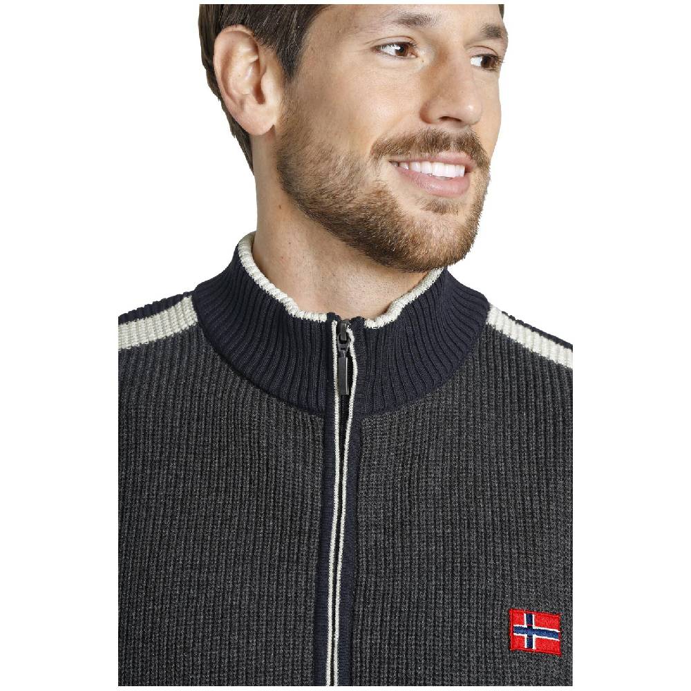Jan Vanderstorm Strickjacke ANVE dunkelgrau Letzte 3 Tage