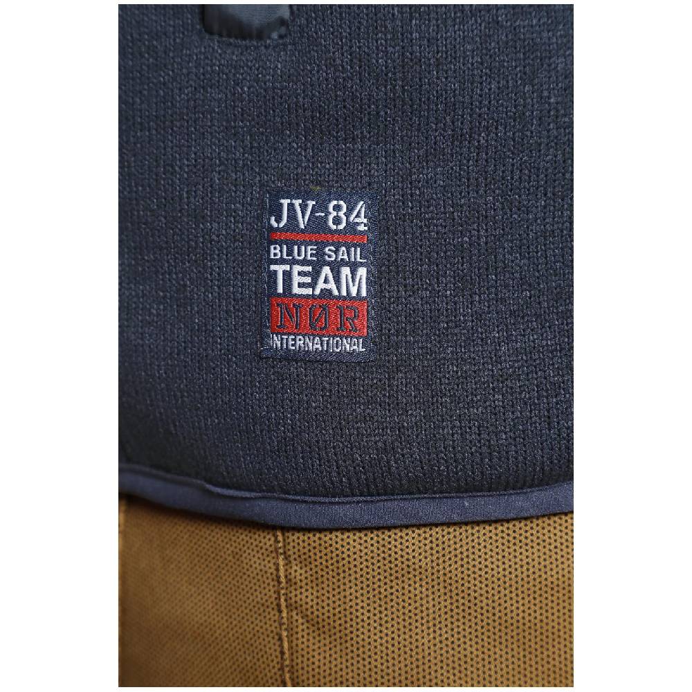 Jan Vanderstorm Strickfleecejacke STELLAN dunkelblau Letzte 2 Tage