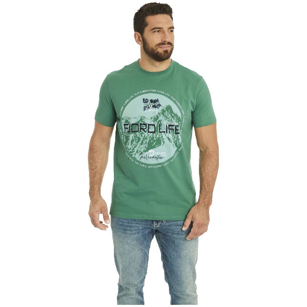 Jan Vanderstorm T-Shirt BENYAMIN grün Letzter Tag