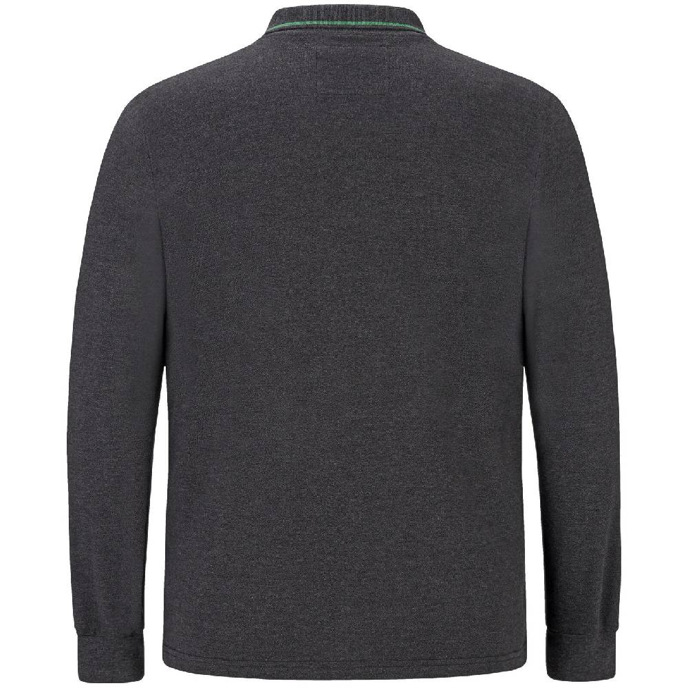 Jan Vanderstorm Langarm-Poloshirt ELLIS dunkelgrau Nur für heute