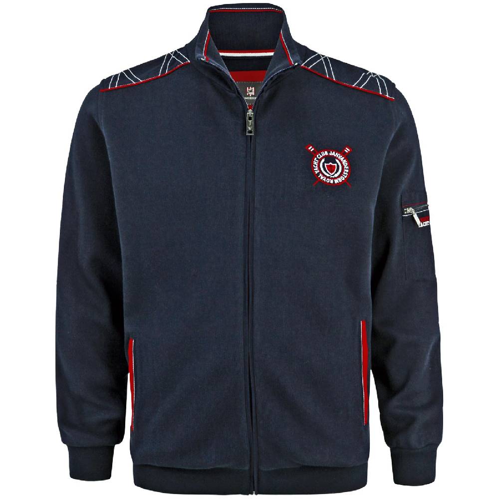 Jan Vanderstorm Sweatjacke ATLI dunkelblau Sonderangebot der Fabrik