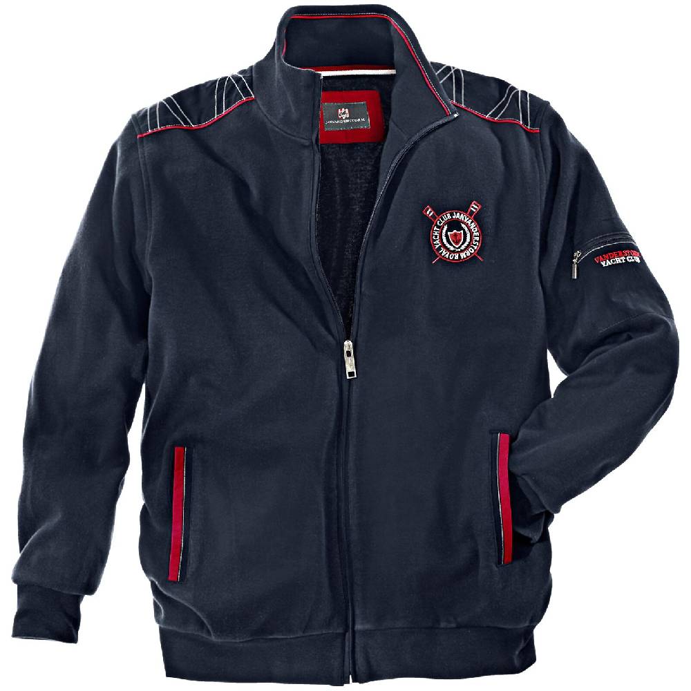 Jan Vanderstorm Sweatjacke ATLI dunkelblau Sonderangebot der Fabrik
