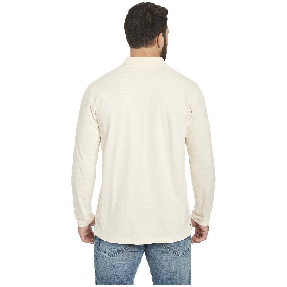 Jan Vanderstorm Langarm-Poloshirt AKILLES wollweiß Clearance-Verkauf