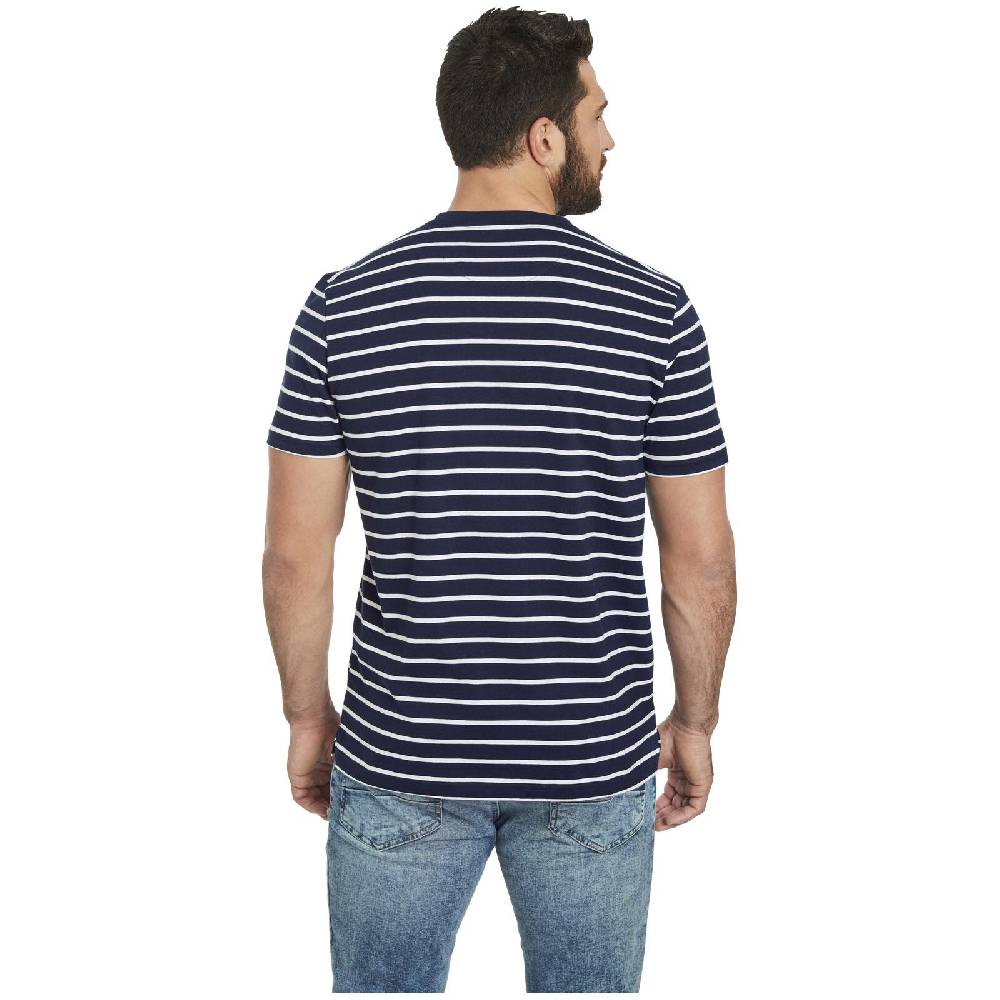 Jan Vanderstorm T-Shirt ARBOGAST dunkelblau gestreift Kostenloser Versand international