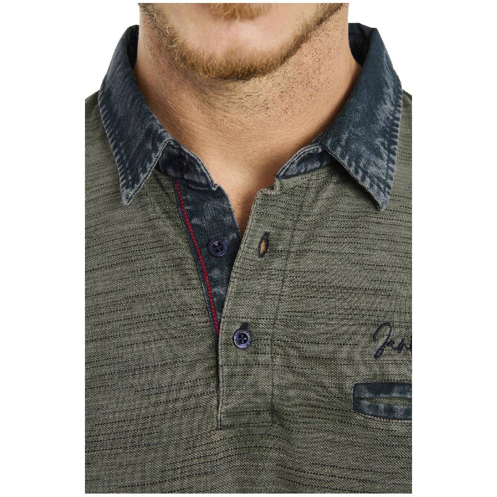 Jan Vanderstorm Poloshirt CAMILLO oliv Fabrikladen