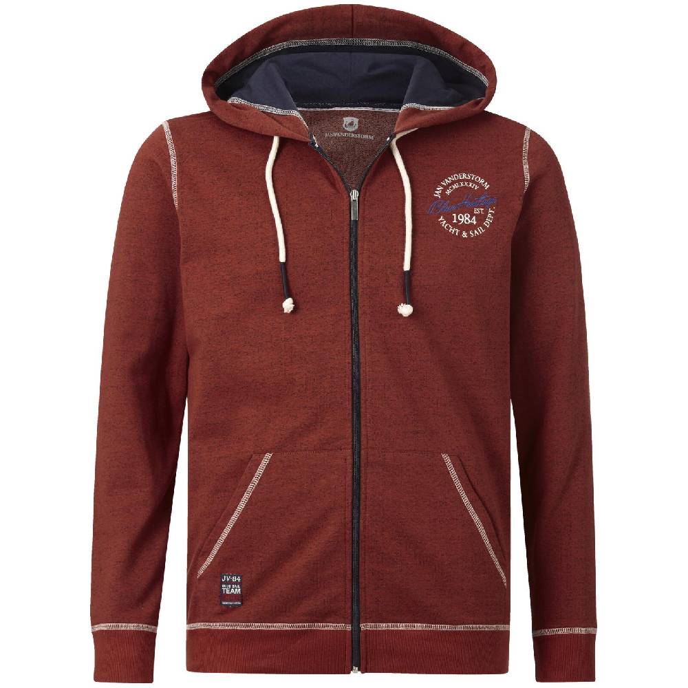 Jan Vanderstorm Sweatjacke JOKORA rot melange Begrenztes Angebot