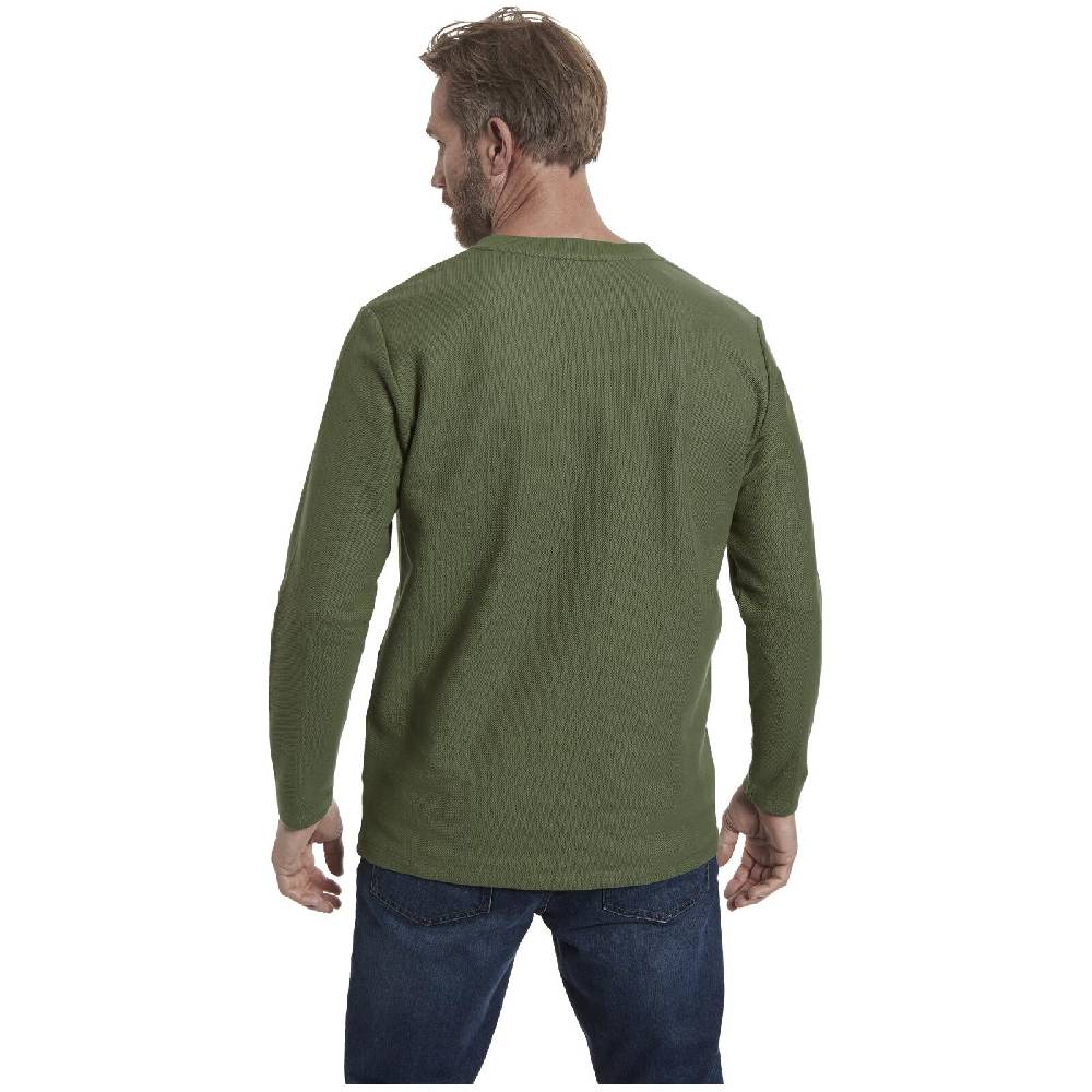 Jan Vanderstorm Langarmshirt IVOR oliv Preisnachlass