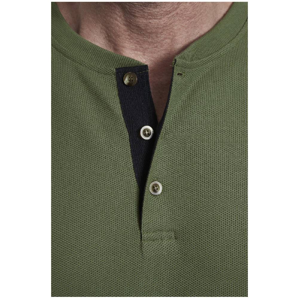 Jan Vanderstorm Langarmshirt IVOR oliv Preisnachlass