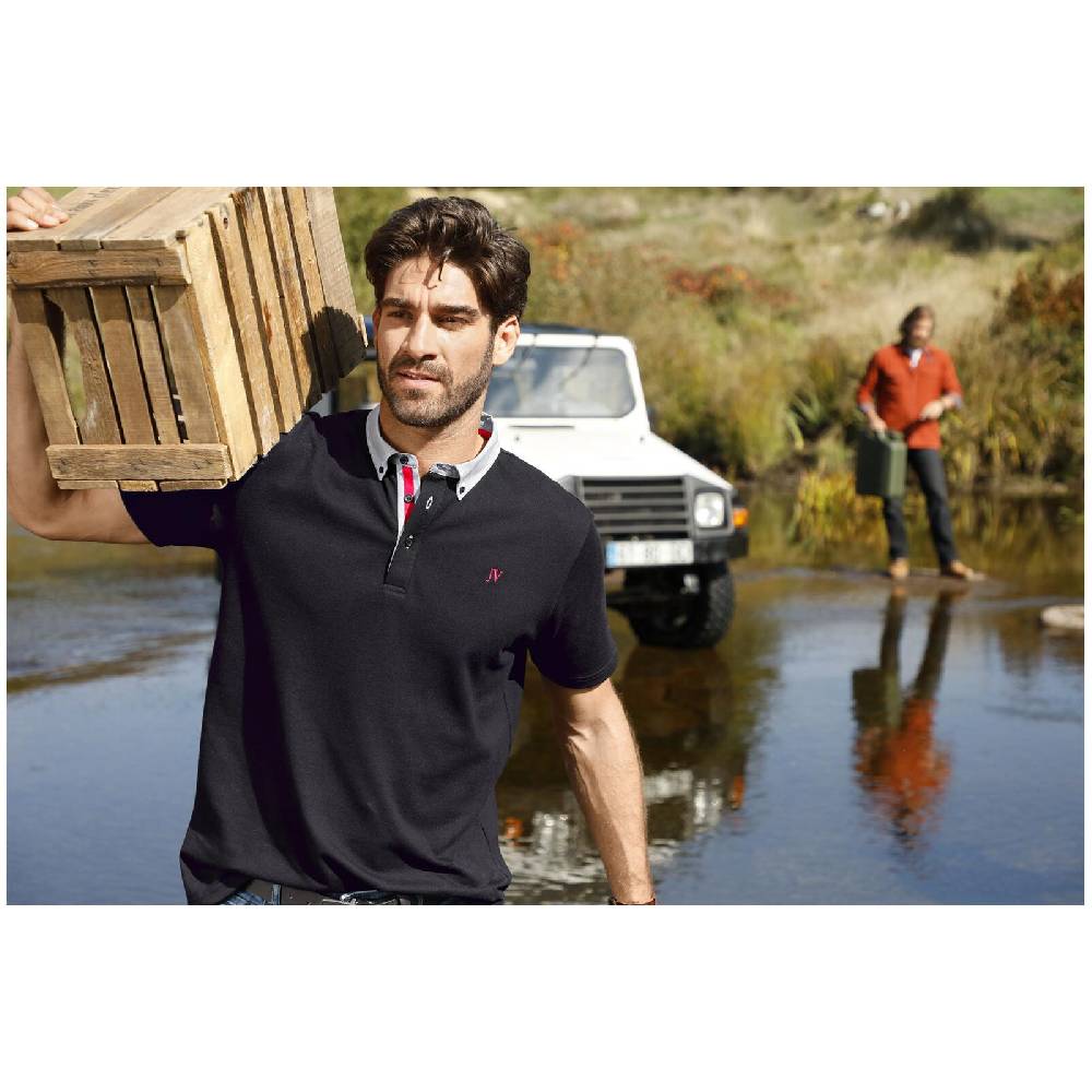 Jan Vanderstorm Poloshirt NJAL schwarz Saisonschlussverkauf