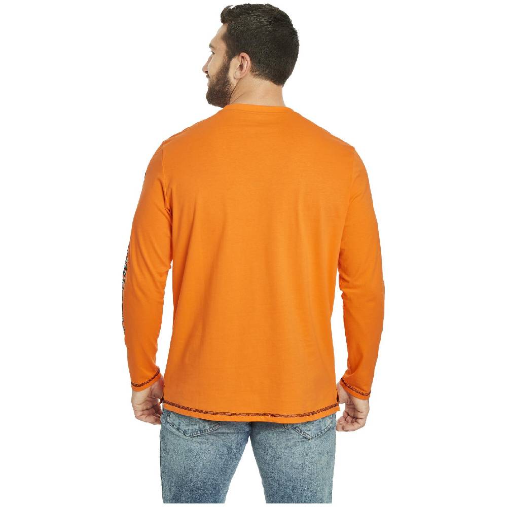 Jan Vanderstorm Langarmshirt BERTULI orange Vatertagsangebot