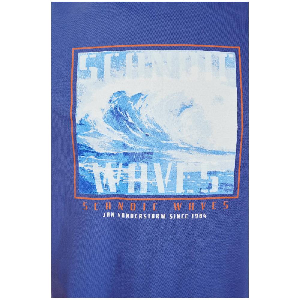 Jan Vanderstorm T-Shirt GERFRIED royal blau Lagerräumung
