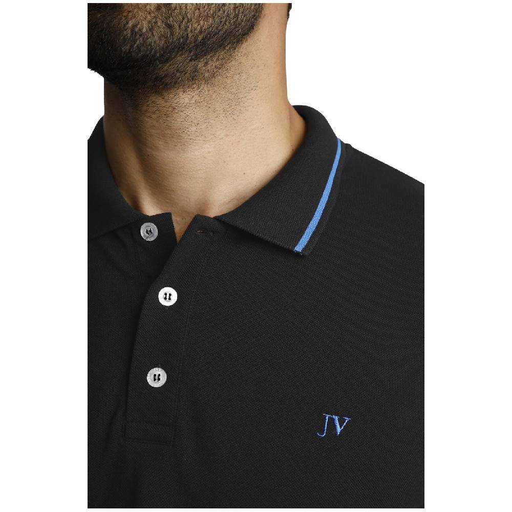Jan Vanderstorm Langarm-Poloshirt ELLIS schwarz Neueste Mode