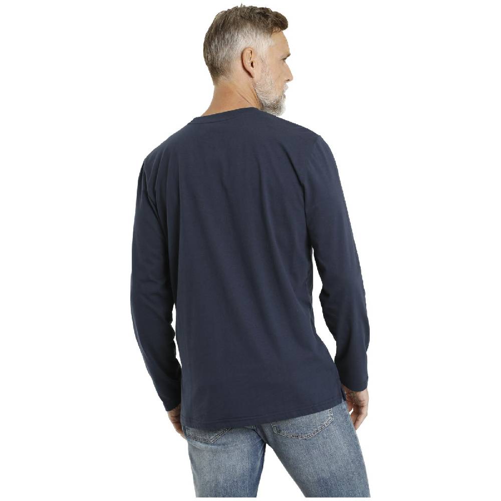 Jan Vanderstorm Langarmshirt STAAF dunkelblau Große Rabatte