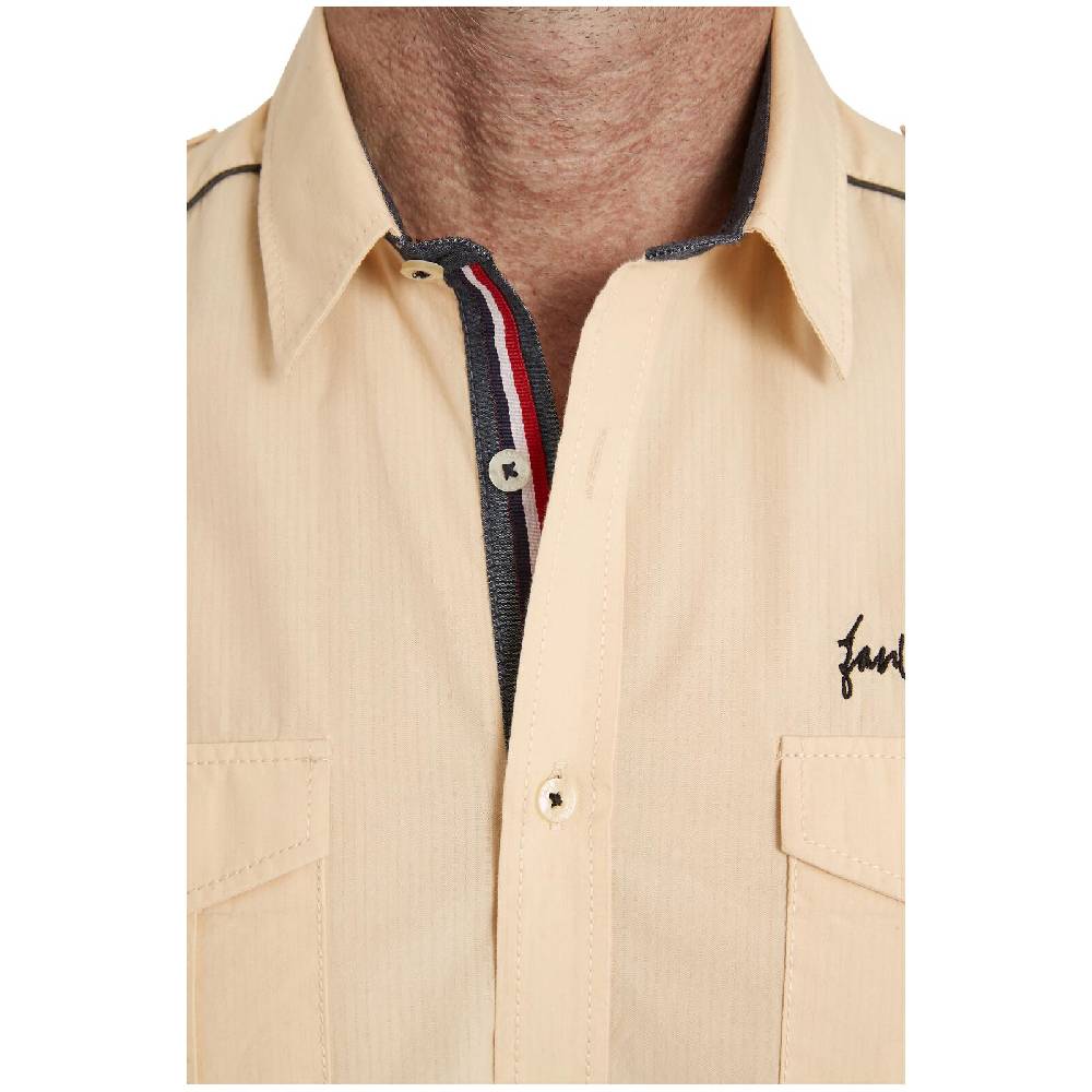 Jan Vanderstorm Kurzarmhemd SKIRNIR beige Saisonale Angebote