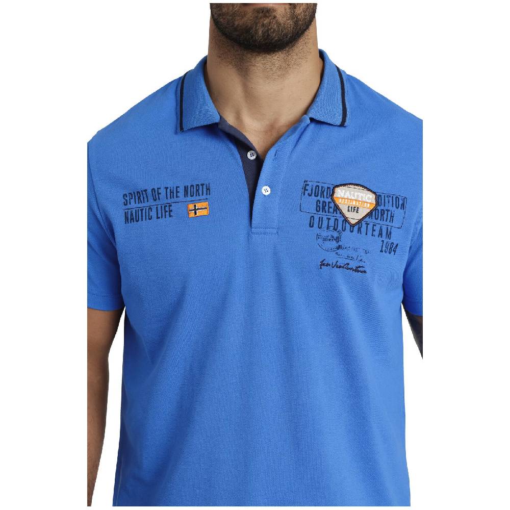 Jan Vanderstorm Poloshirt HALLFRED blau Riesige Ersparnisse